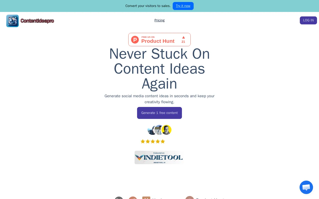 Contentideapro — preview screenshot