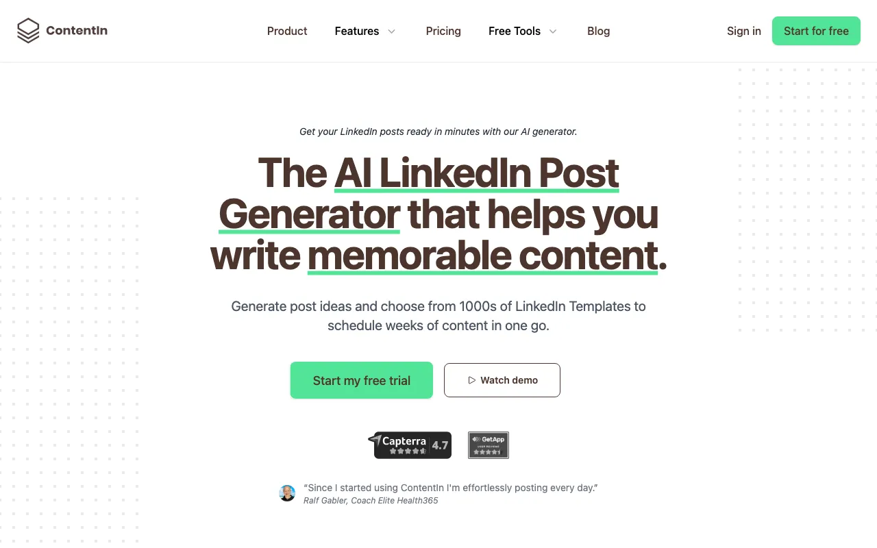 ContentIn — preview screenshot