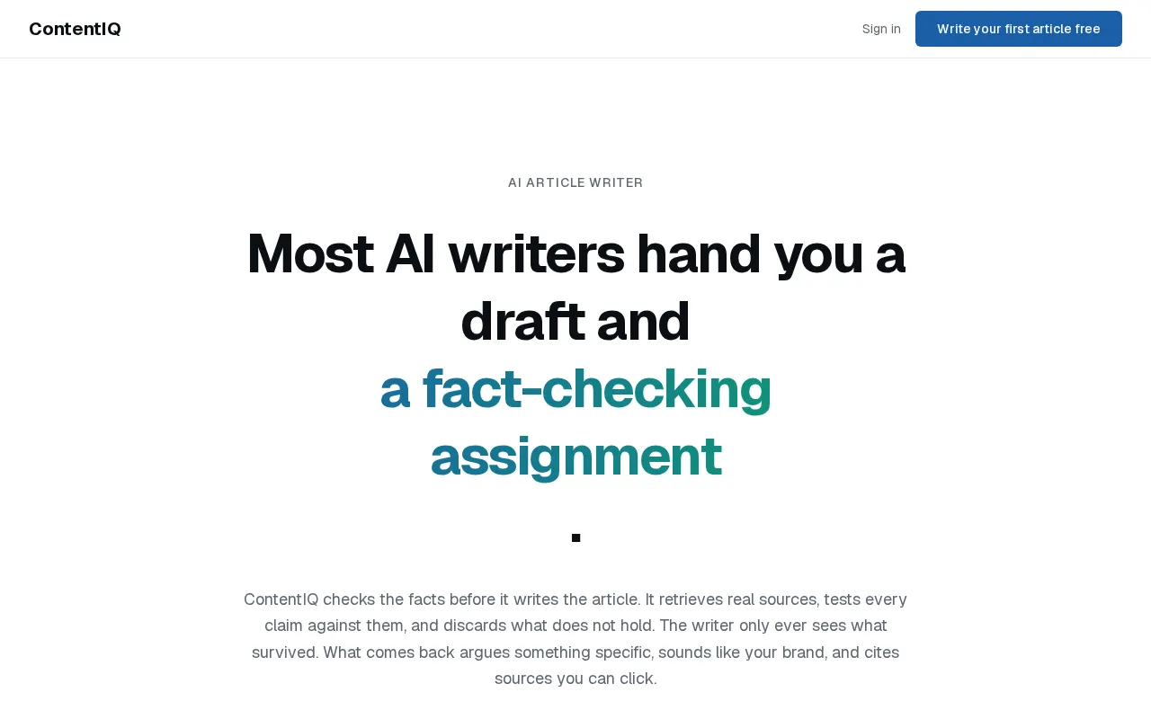 ContentIQ — preview screenshot