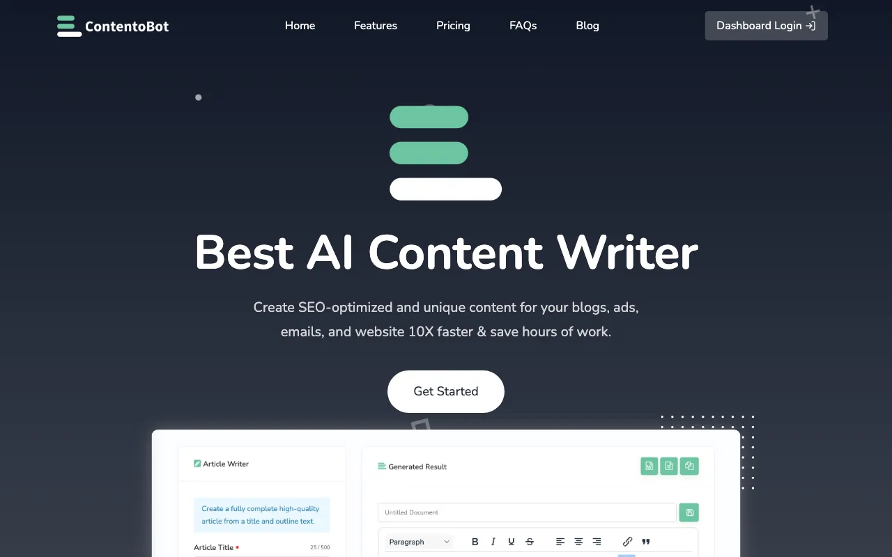ContentoBot — preview screenshot
