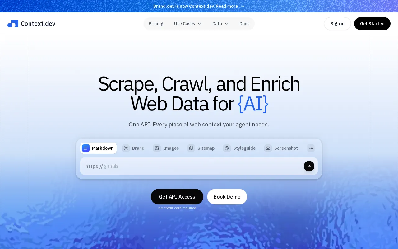 Context.dev — preview screenshot