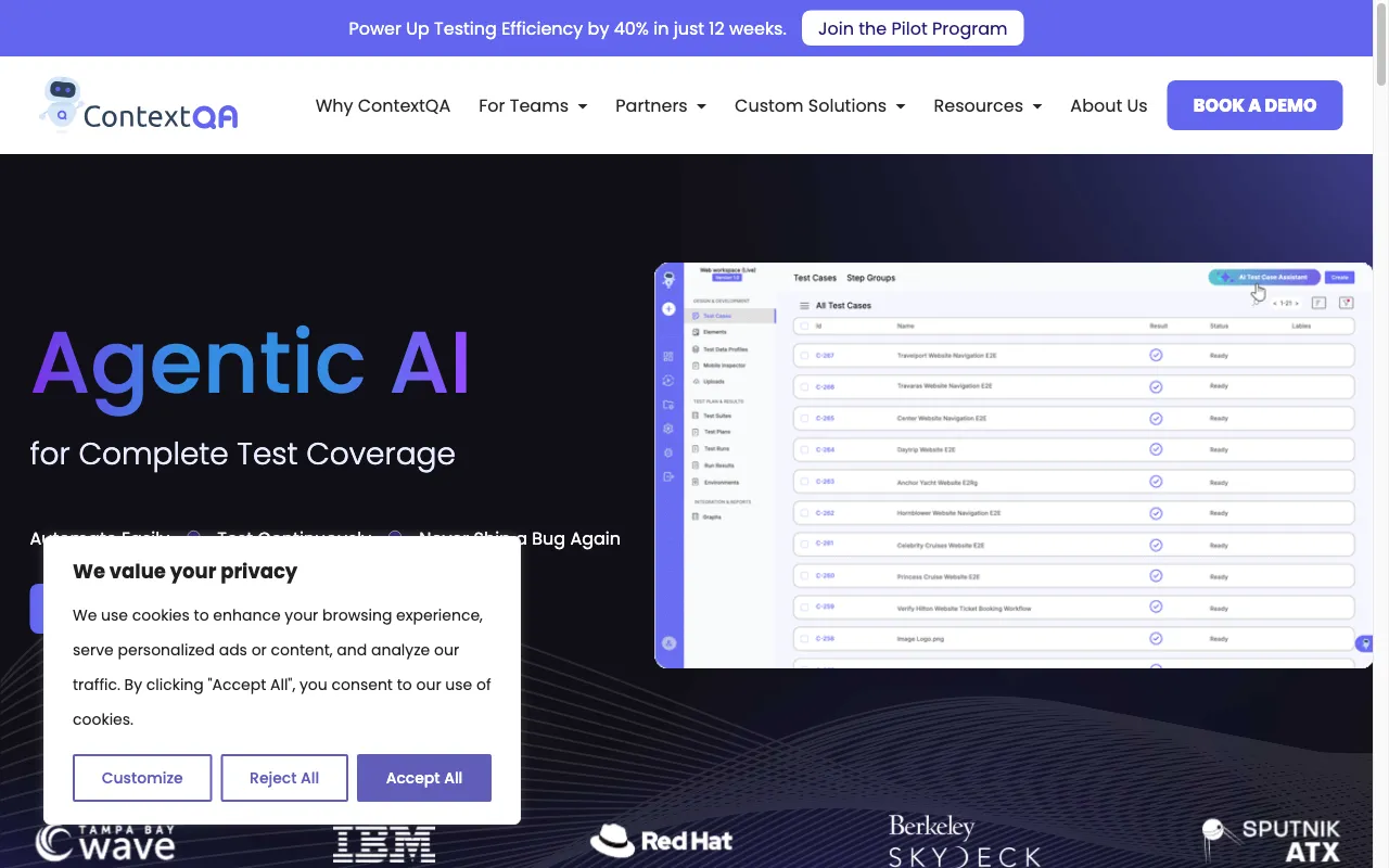 ContextQA 2.0 — preview screenshot