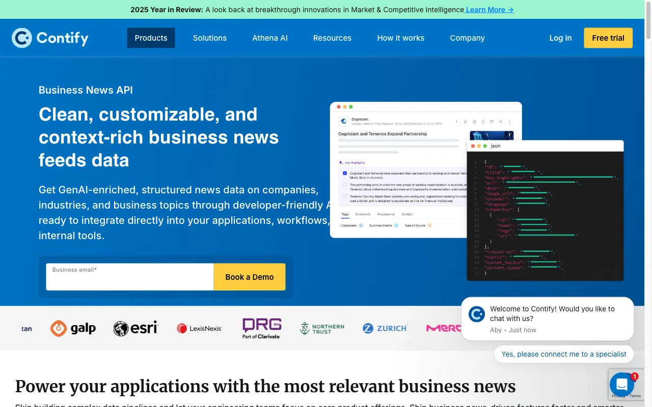 Contify | Market and Competitive Intelligence Software — preview screenshot