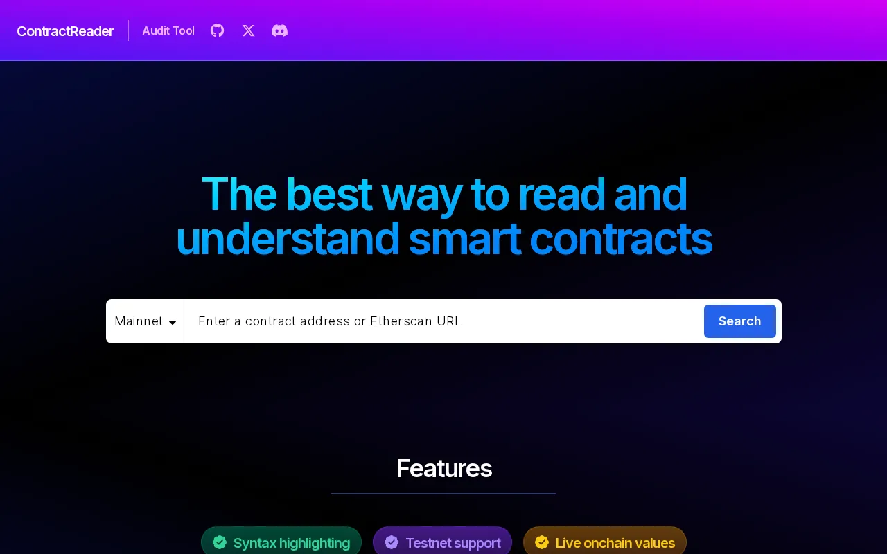 ContractReader.io — preview screenshot
