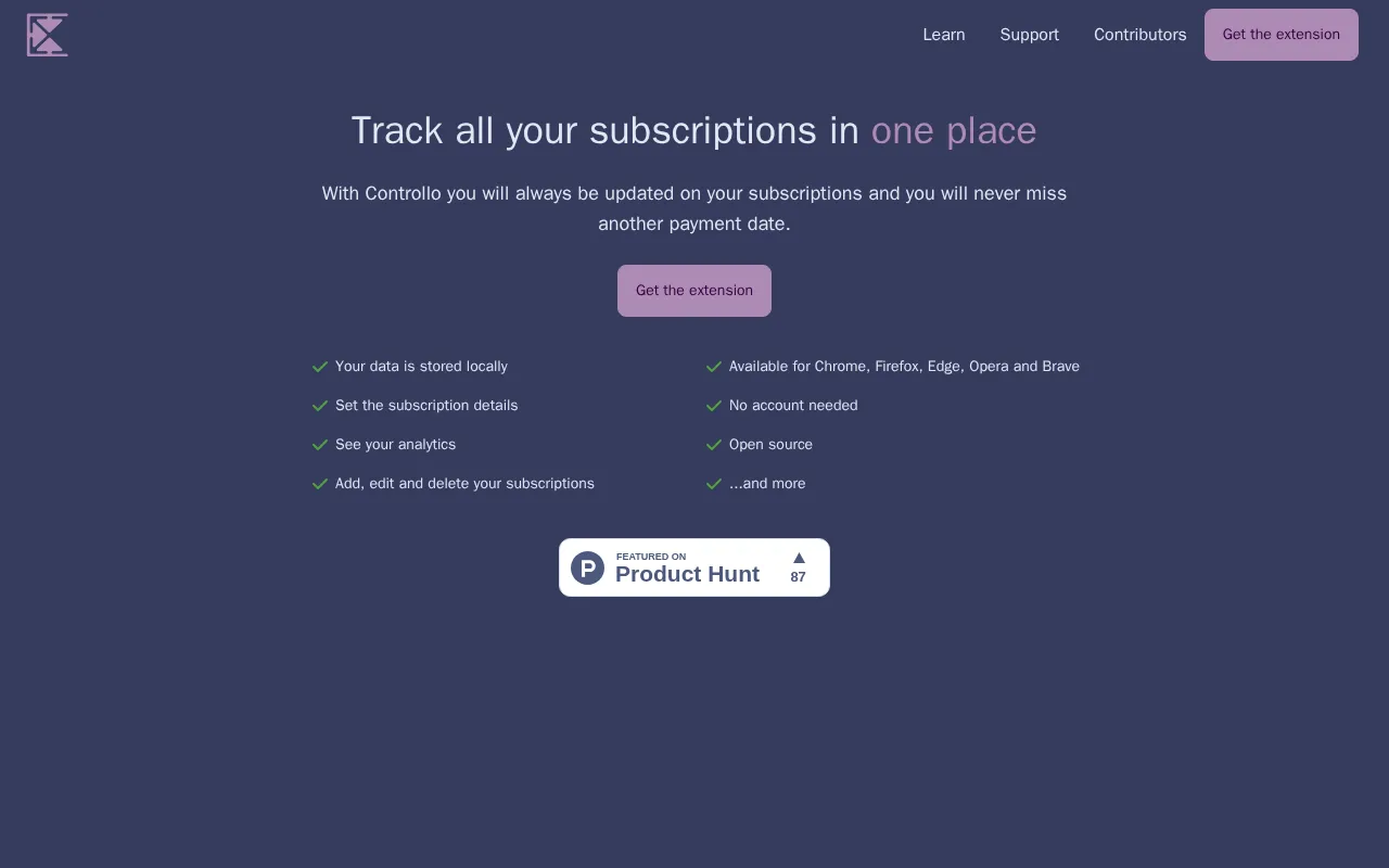 Controllo — preview screenshot