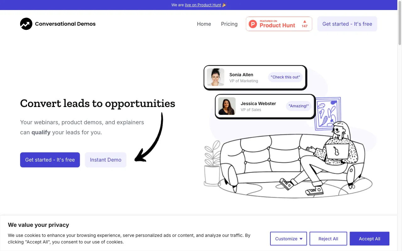 Conversational Demos — preview screenshot