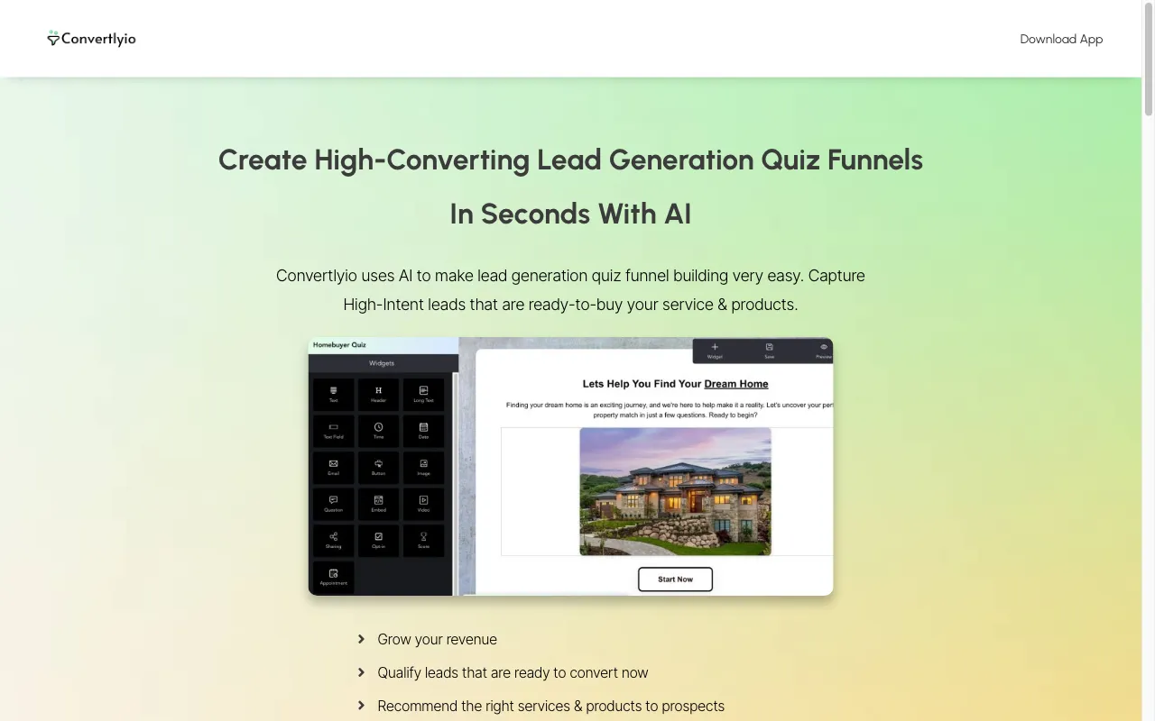 Quiz Funnel Software — preview screenshot
