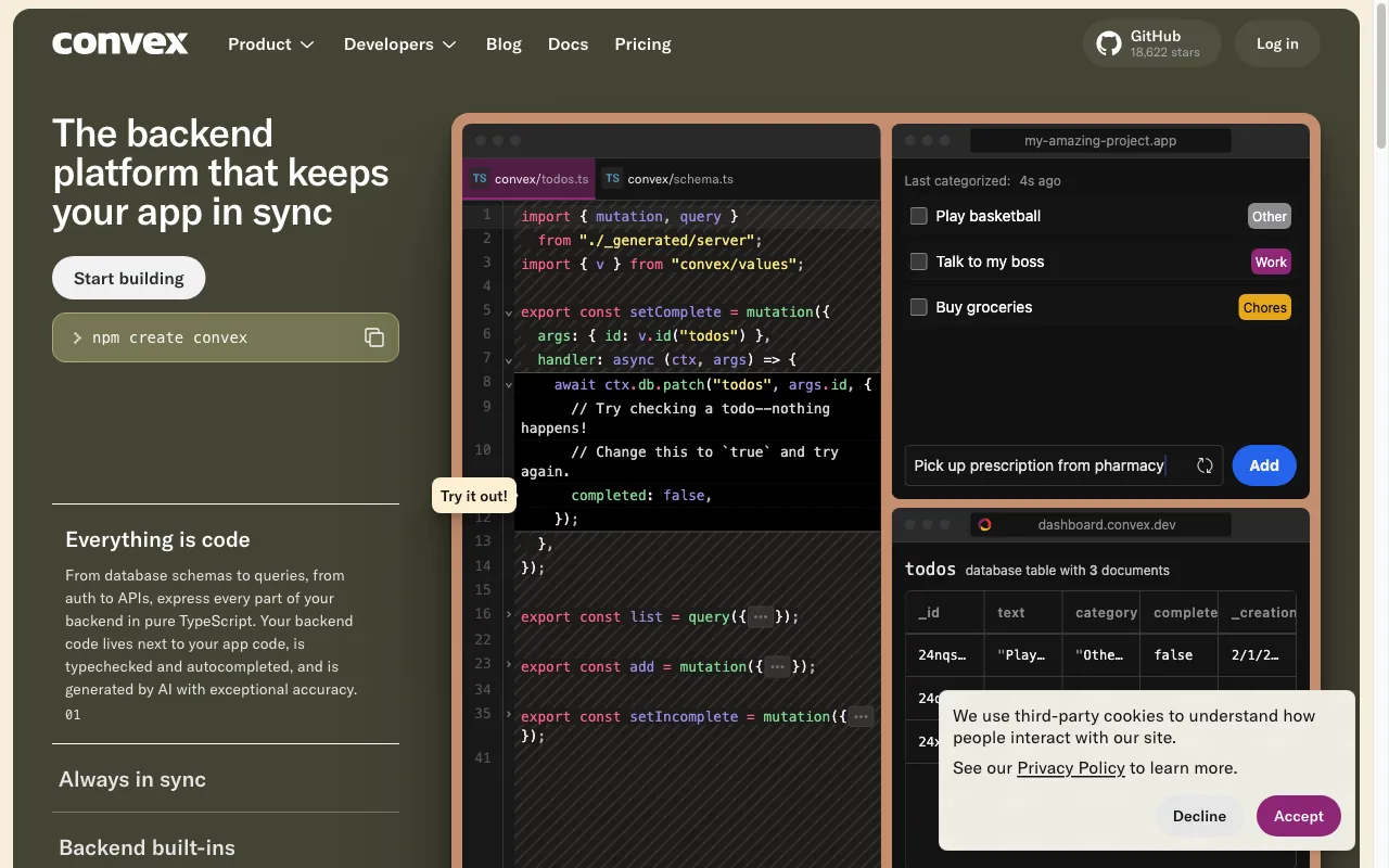 Convex — preview screenshot
