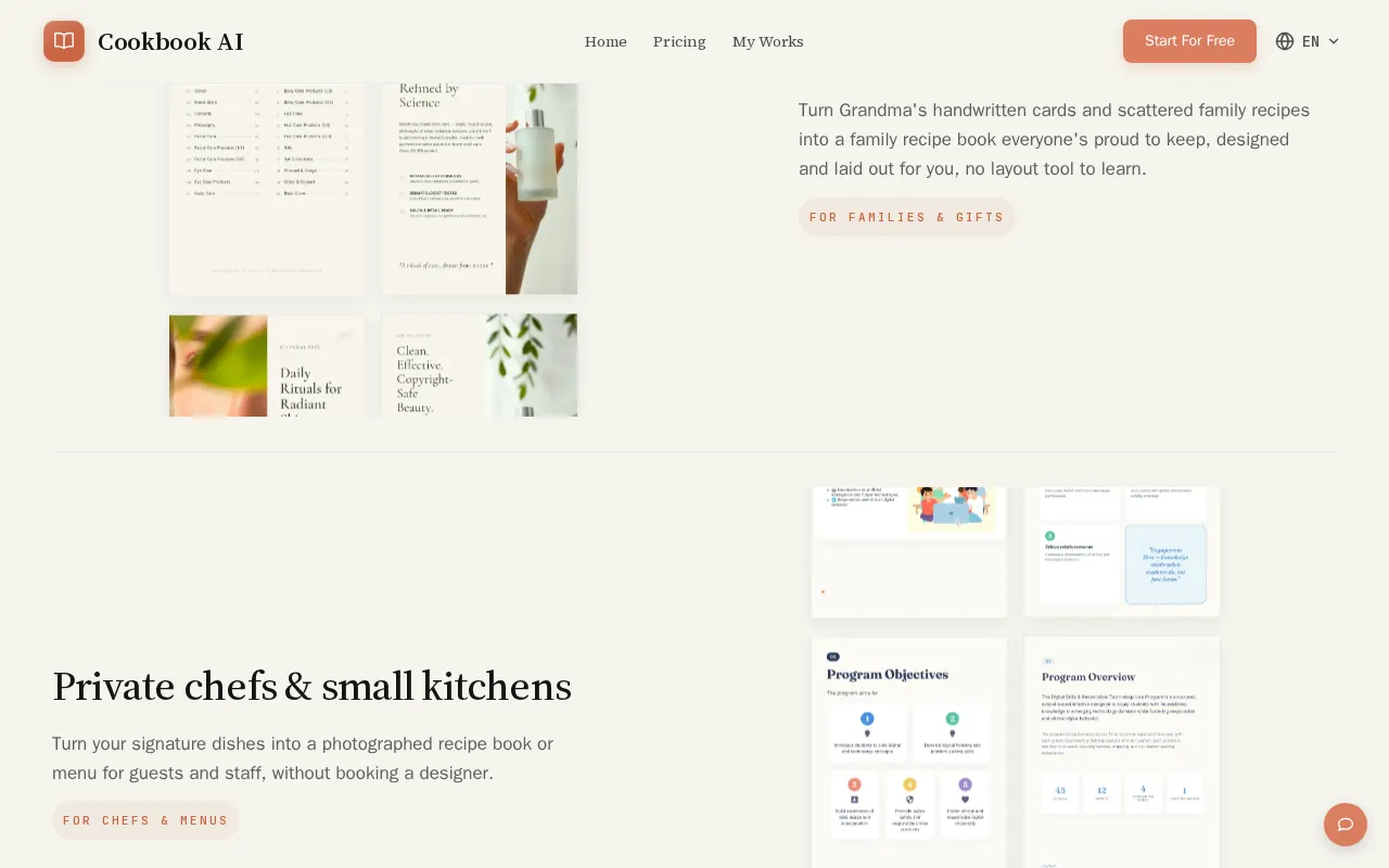 Cookbook AI — preview screenshot