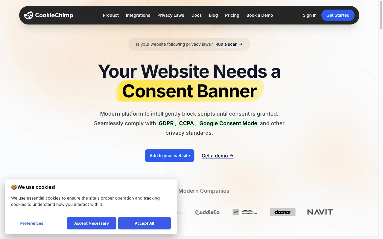 CookieChimp — preview screenshot