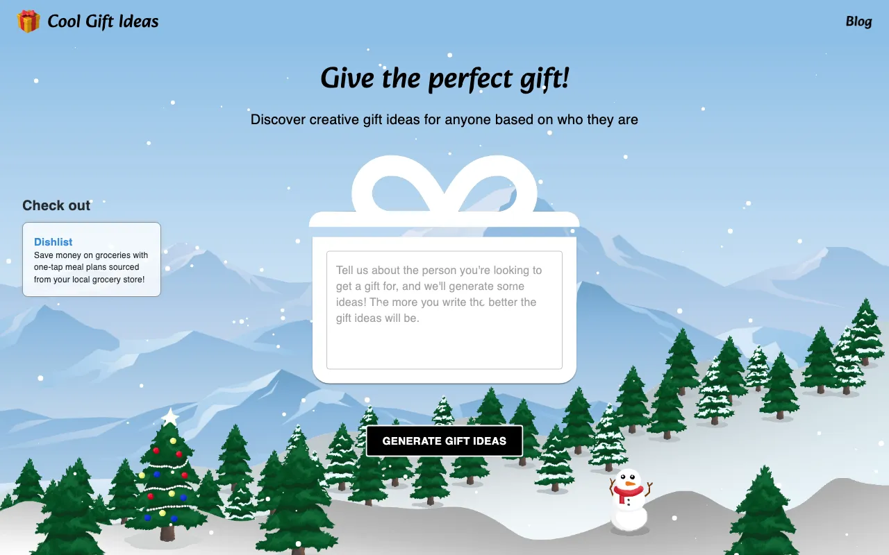 Cool Gift Ideas — preview screenshot