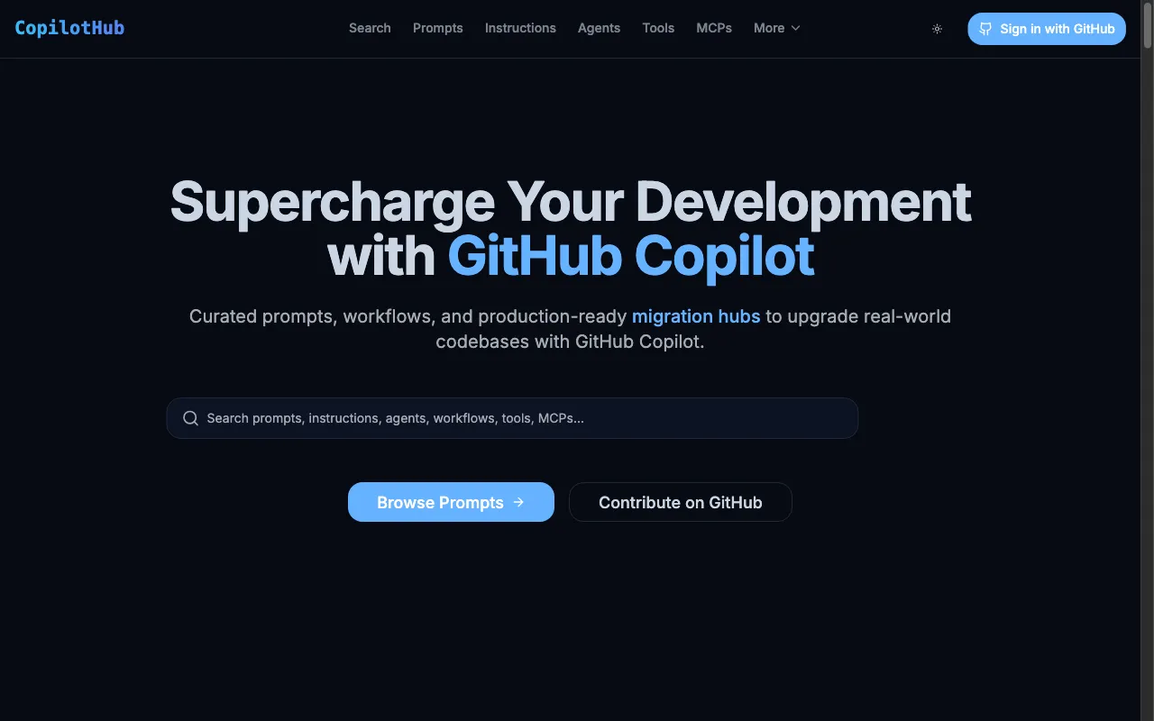 CopilotHub — preview screenshot