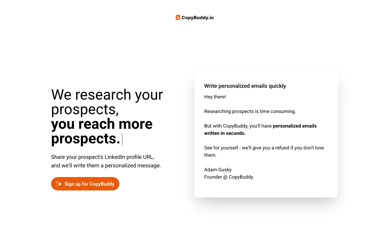 CopyBuddy.io — preview screenshot