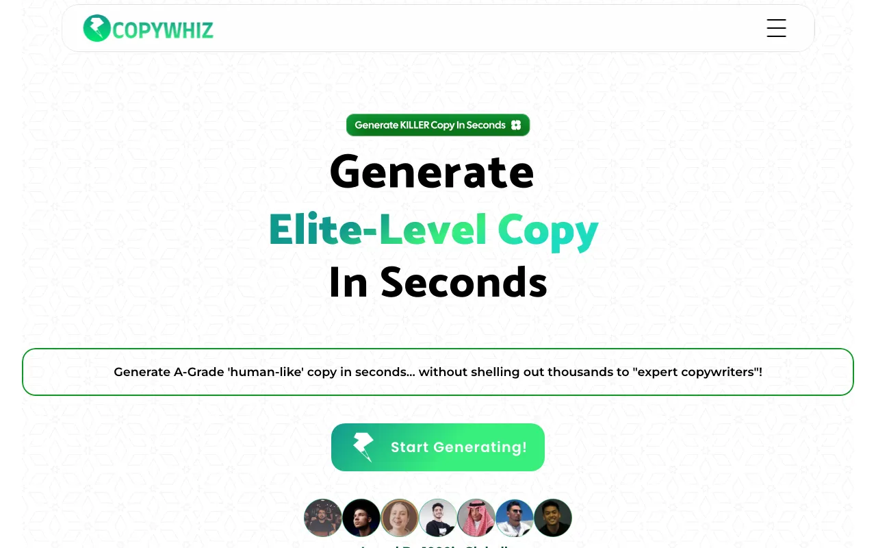 Copywhiz.ai — preview screenshot