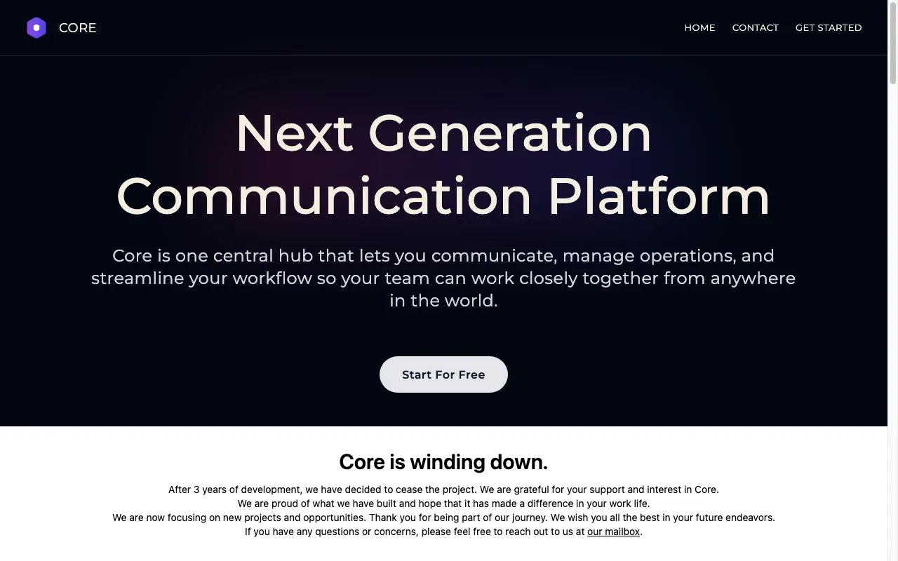 Core Beta — preview screenshot