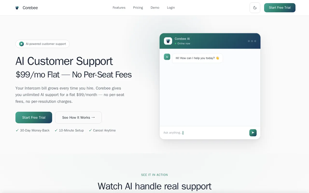 Corebee — preview screenshot