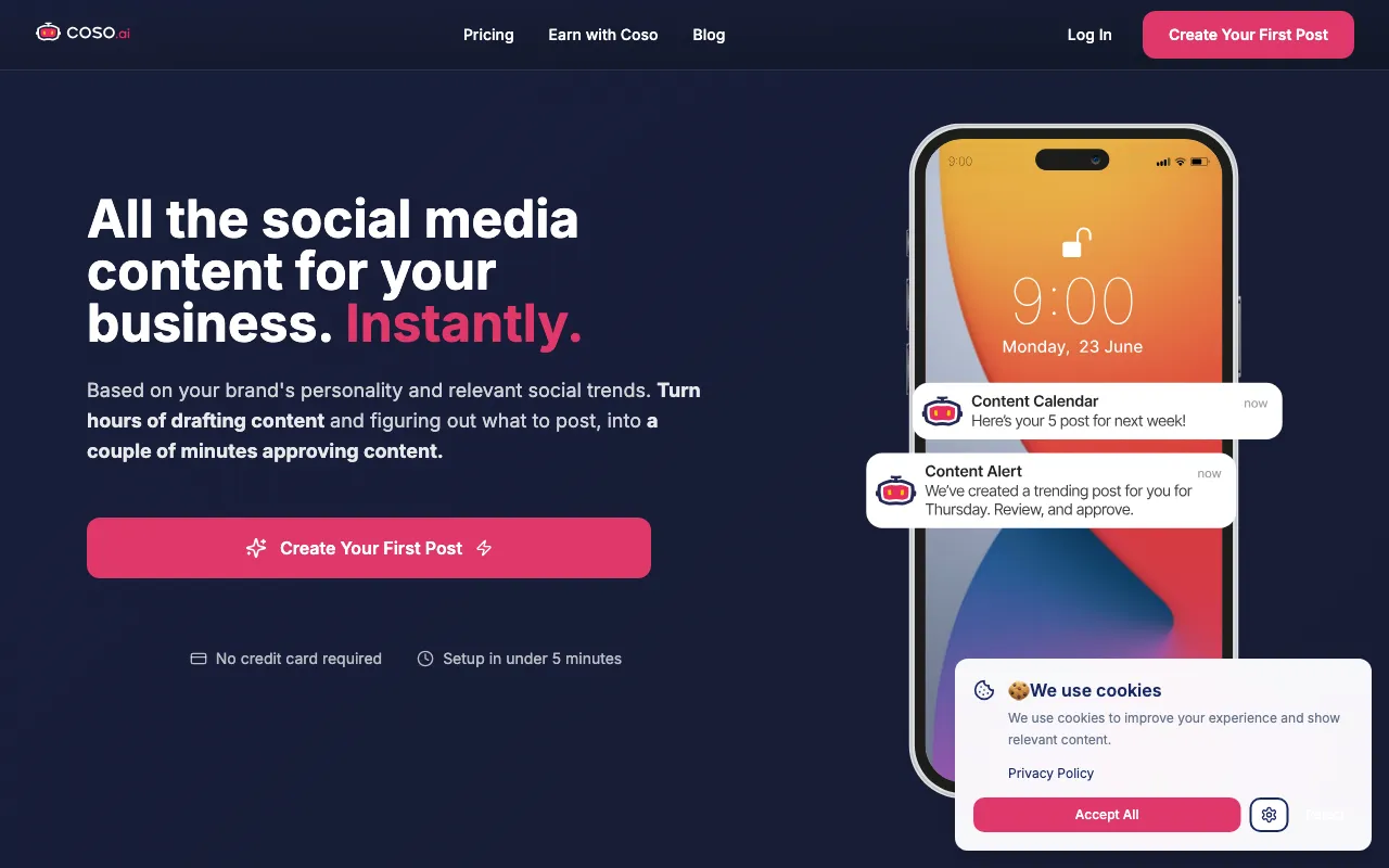 Coso.ai — preview screenshot