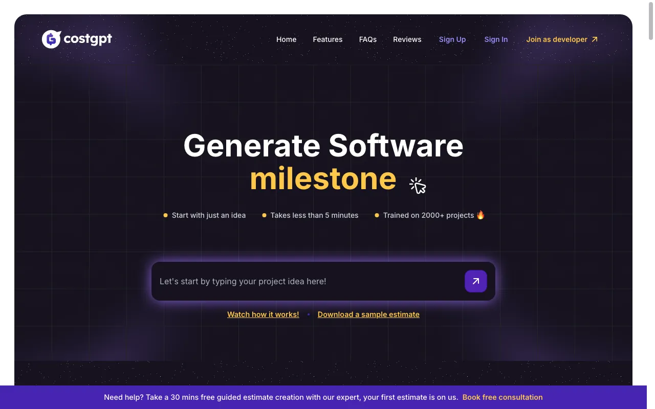 CostGpt — preview screenshot