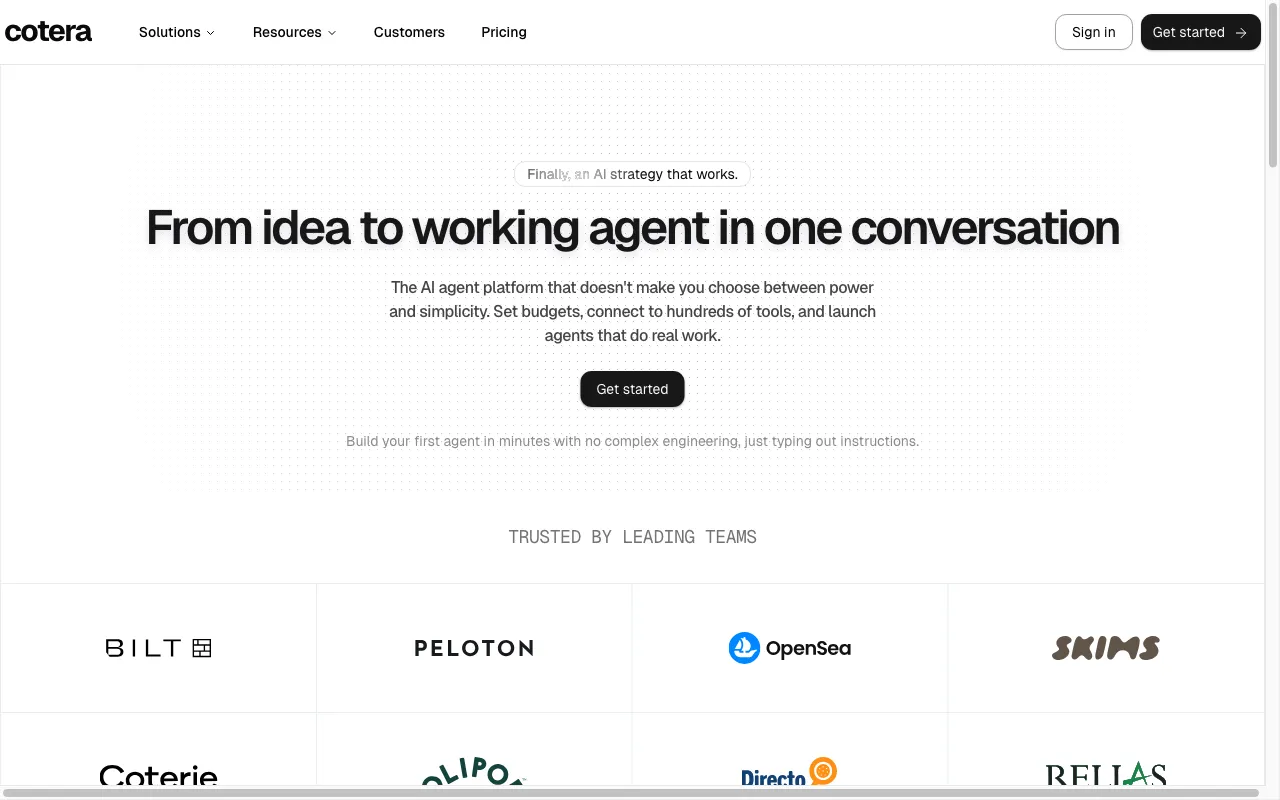 Cotera — preview screenshot
