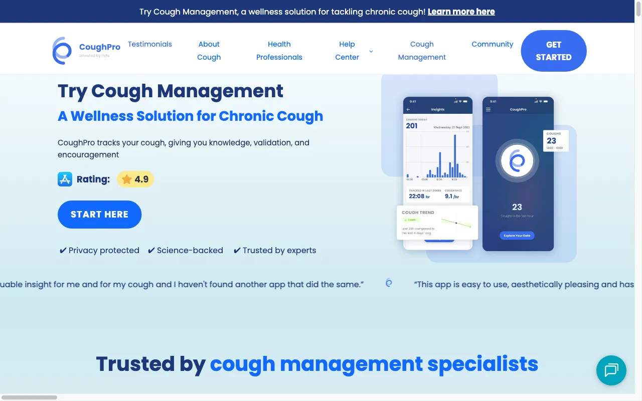 CoughPro — preview screenshot