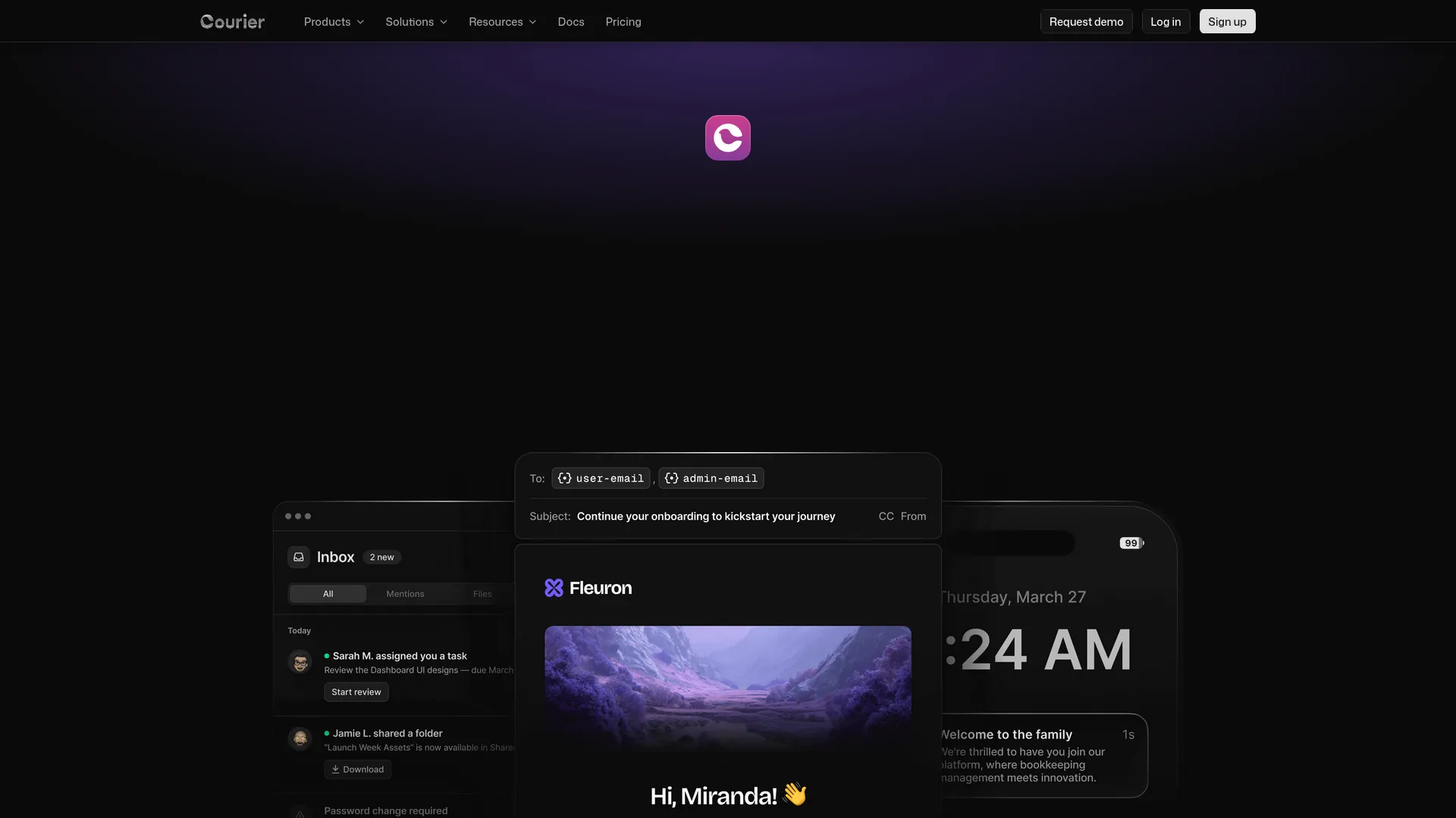 Courier — preview screenshot