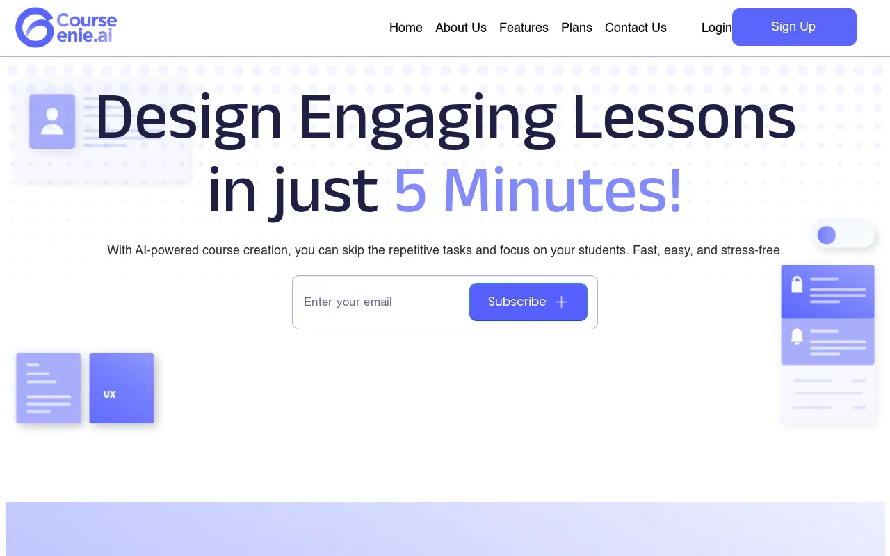 CourseGenie — preview screenshot