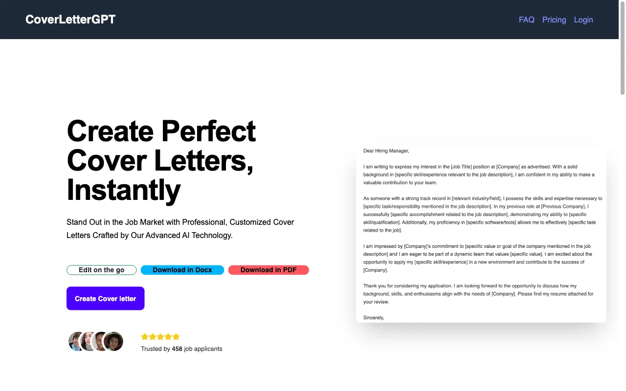 coverletter-gpt — preview screenshot