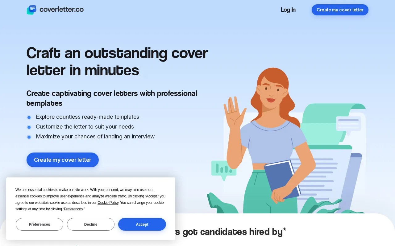 Coverletter — preview screenshot
