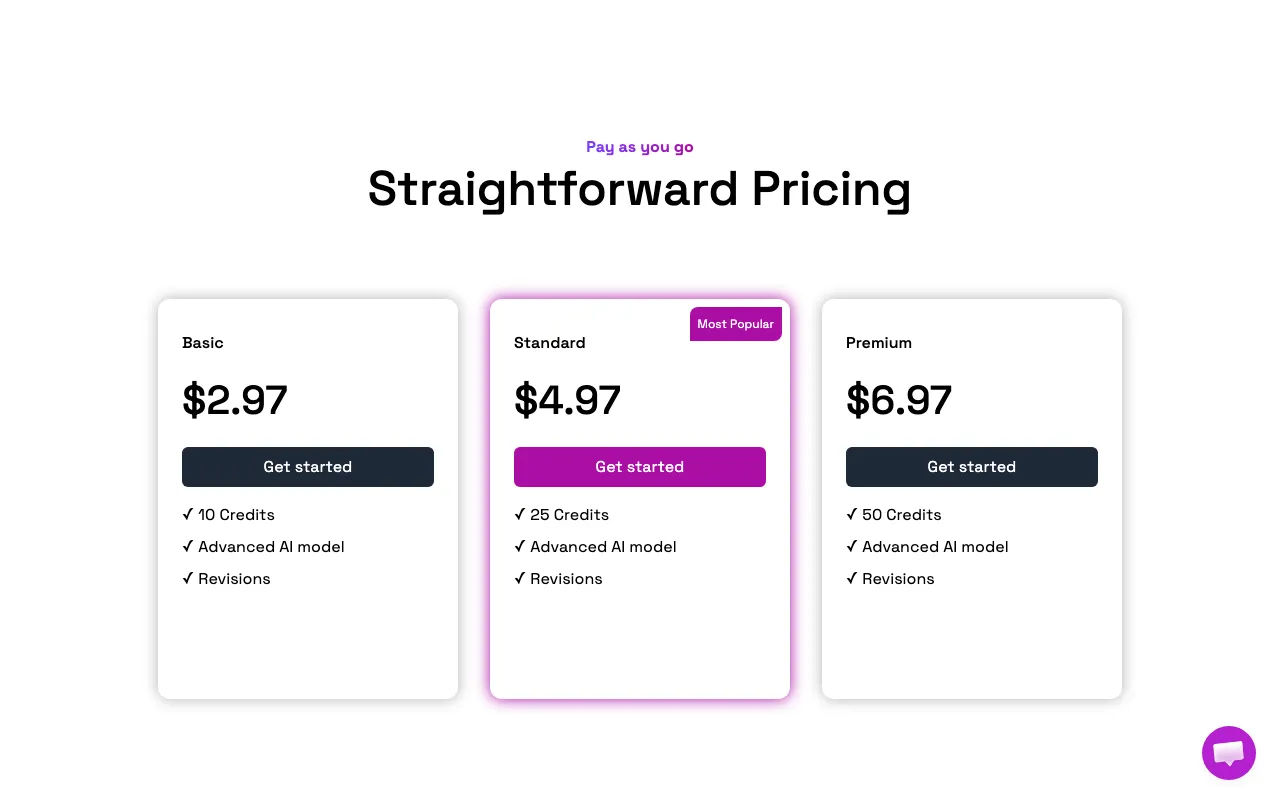 Coverletters — pricing page