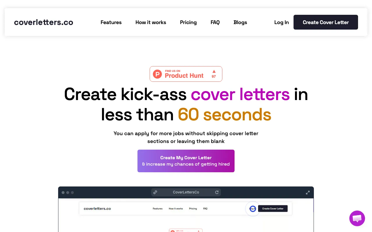 Coverletters — preview screenshot