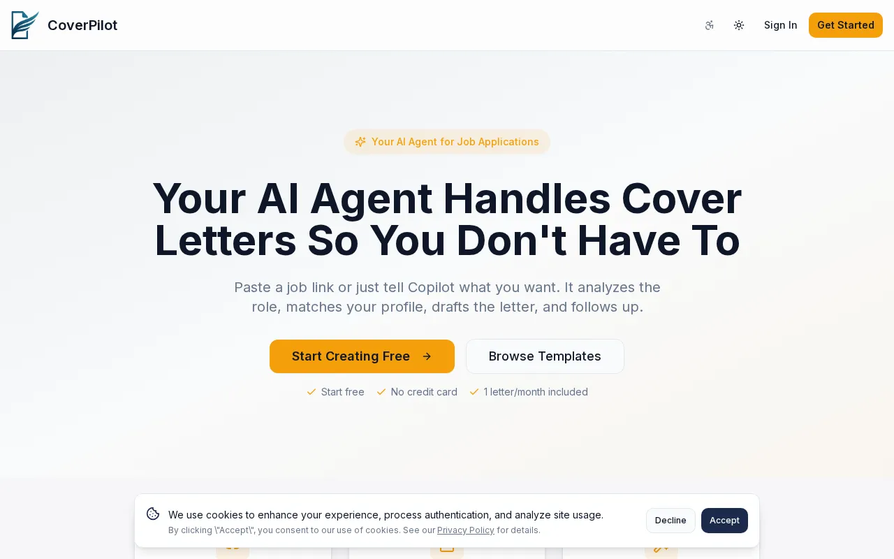 CoverPilot — preview screenshot