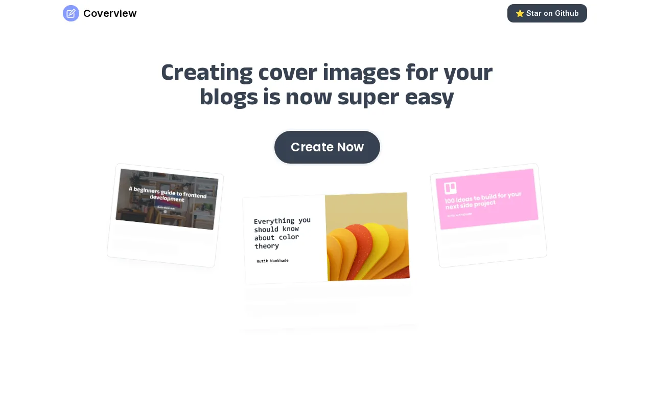 Coverview — preview screenshot