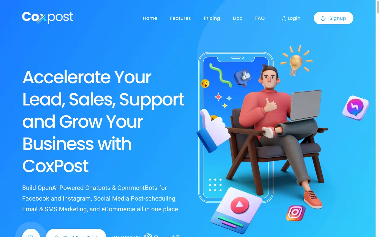 CoxPost — preview screenshot