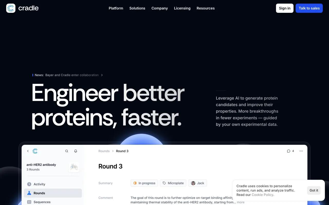 Cradle — preview screenshot