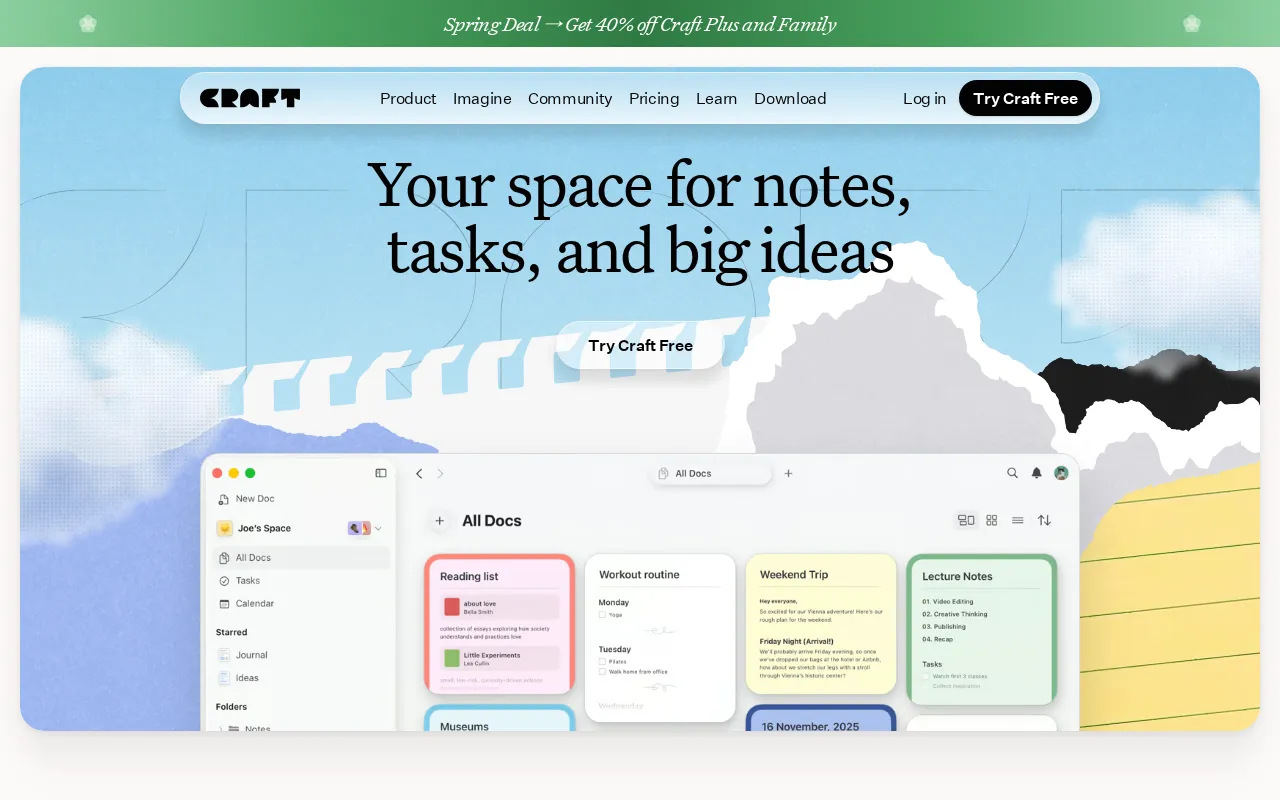 Craft — preview screenshot