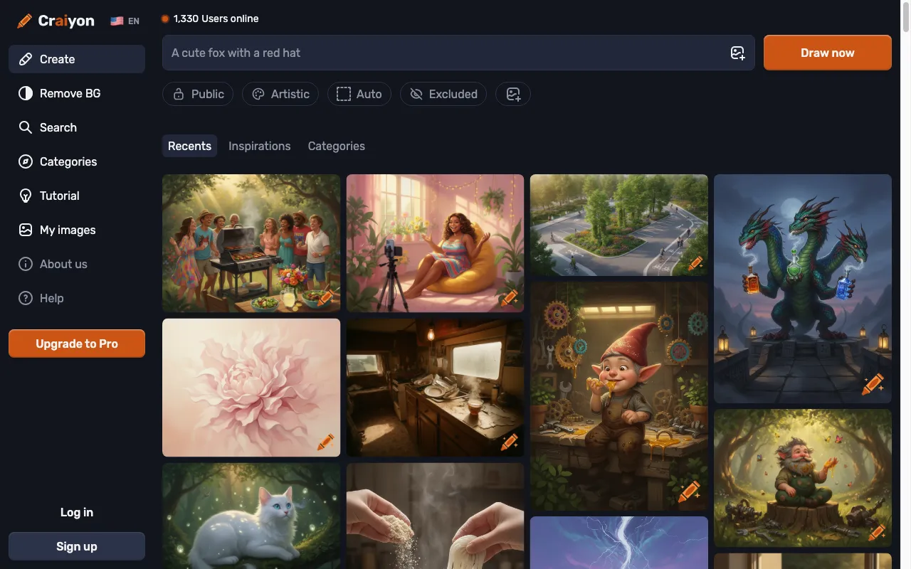 Craiyon — preview screenshot
