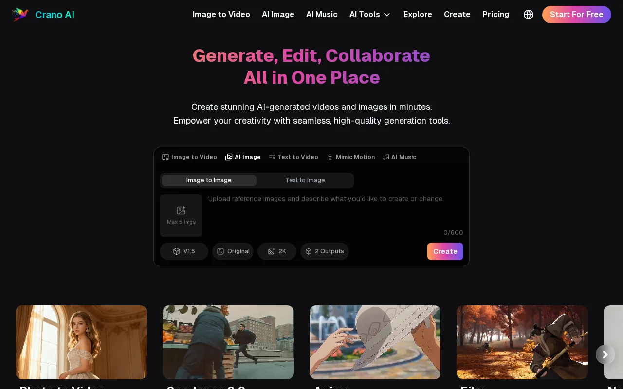 Crano AI — preview screenshot