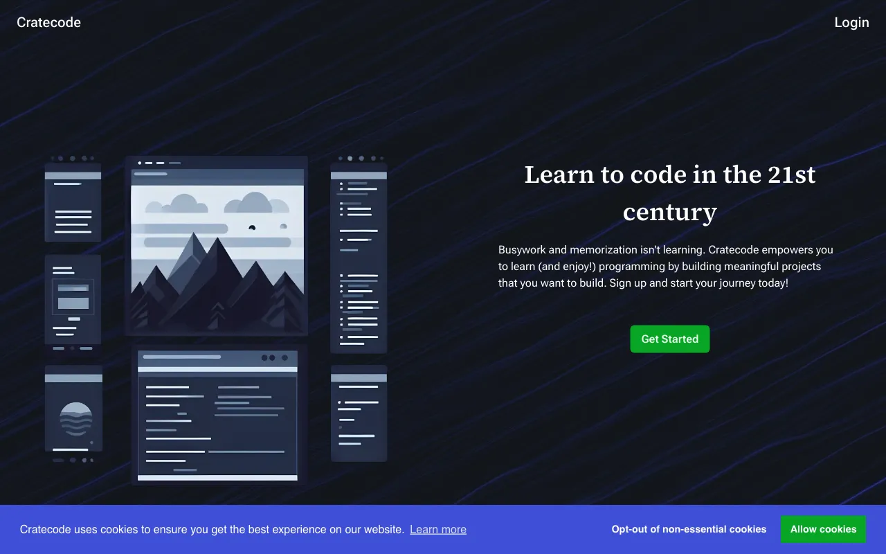 Cratecode — preview screenshot