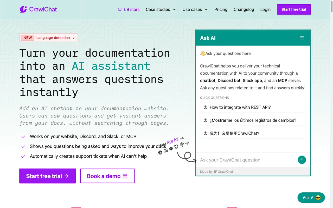 CrawlChat — preview screenshot