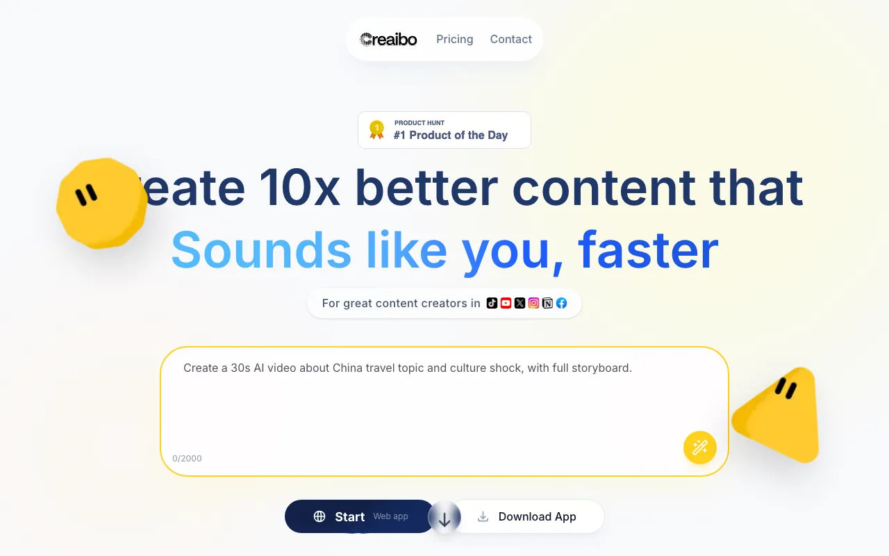 Creaibo — preview screenshot