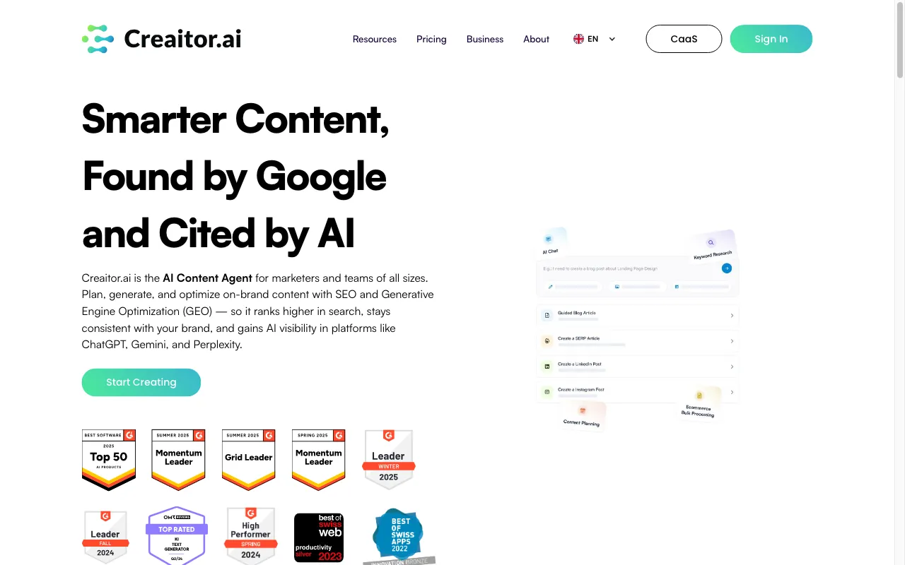 Creaitor AI — preview screenshot