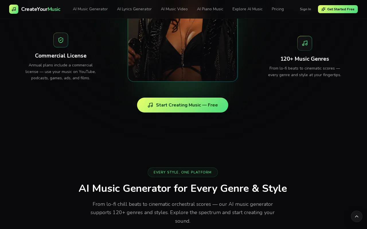 Create Your Music AI — preview screenshot