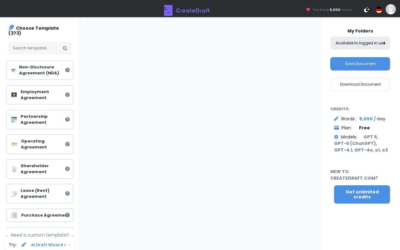 CreateDraft — preview screenshot