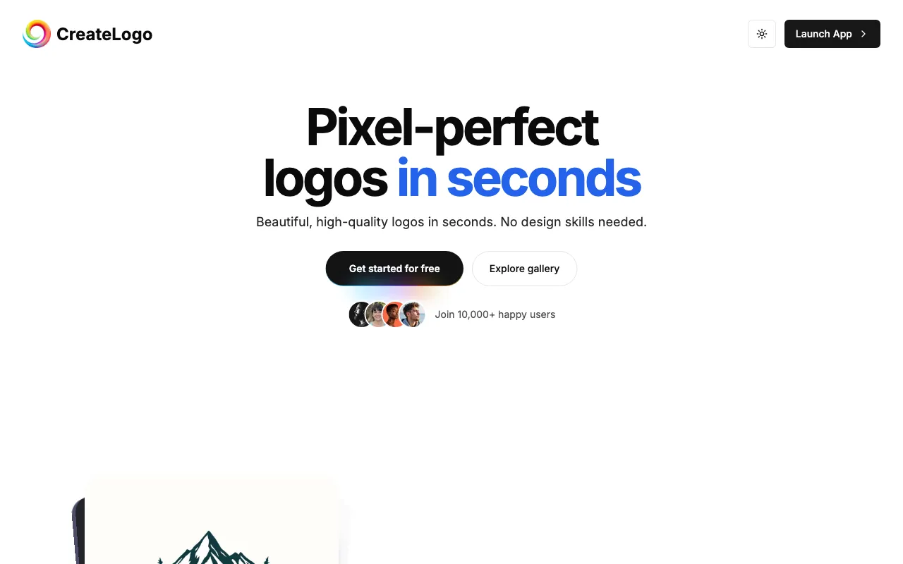 CreateLogo — preview screenshot