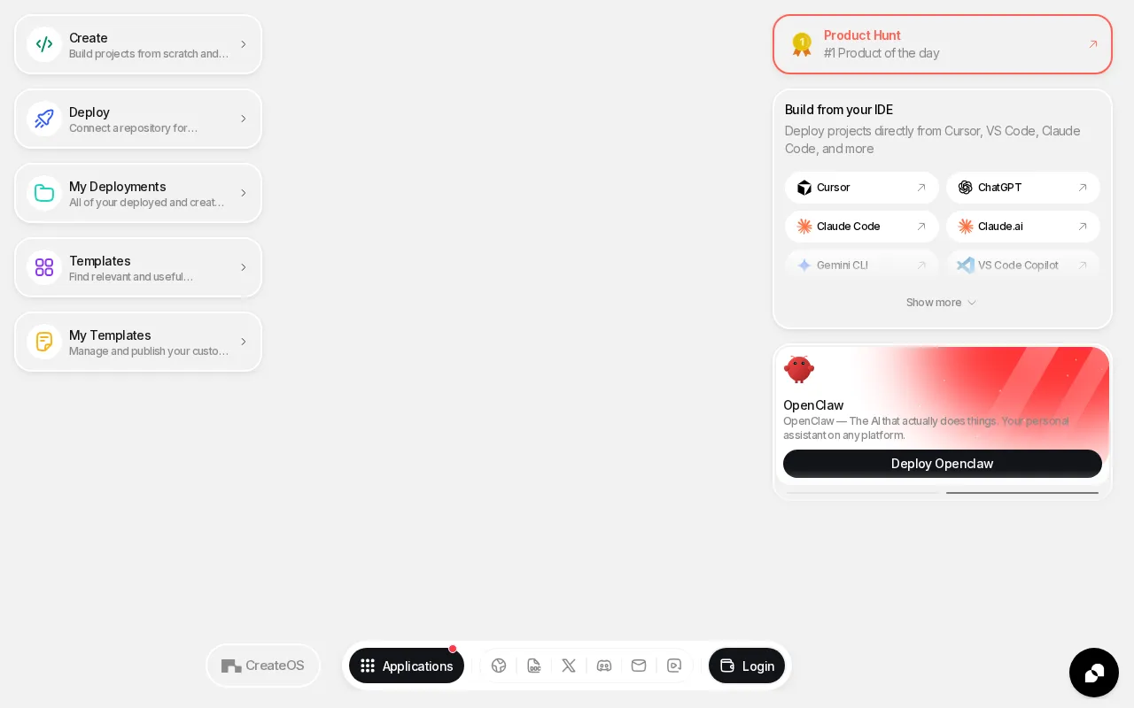CreateOS — preview screenshot