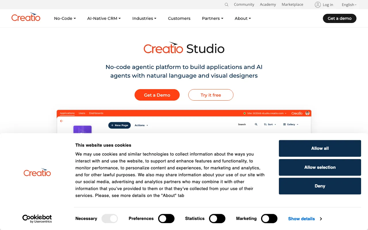 Creatio — preview screenshot