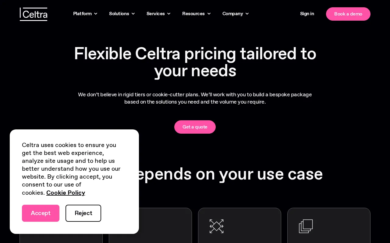 Celtra — pricing page