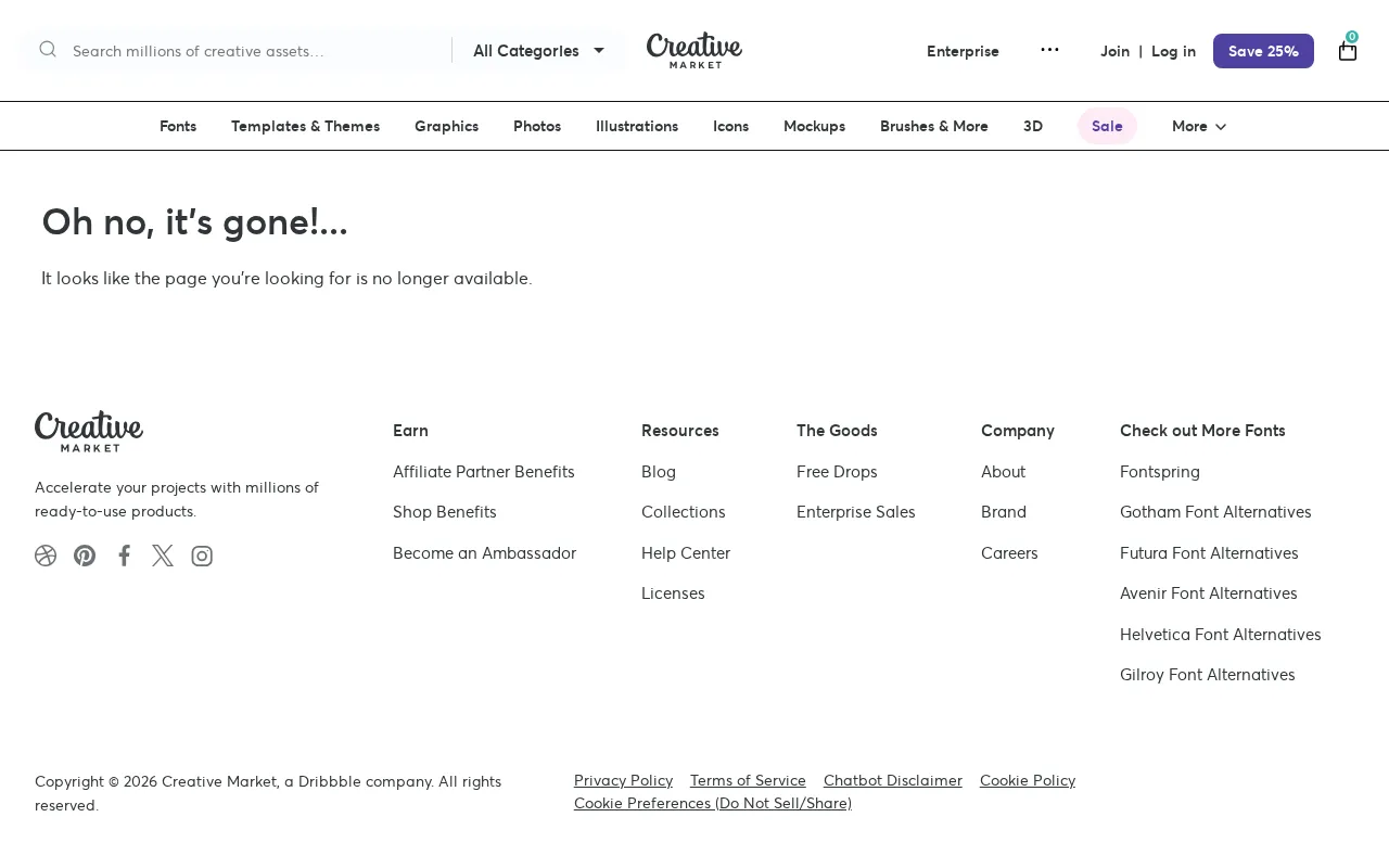 Creative Market — pricing page