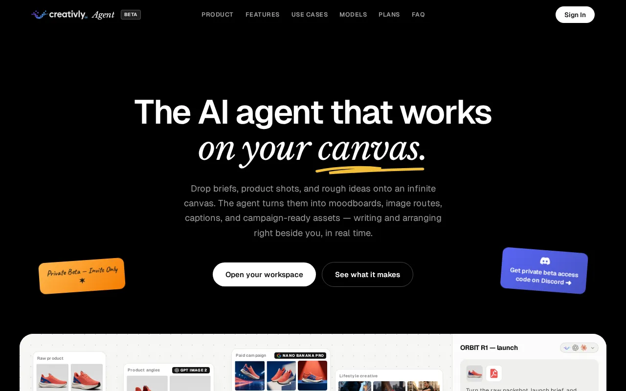 Creativly Agent — preview screenshot