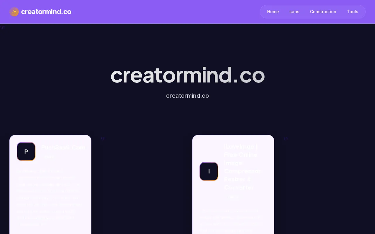 creatormind.co — preview screenshot